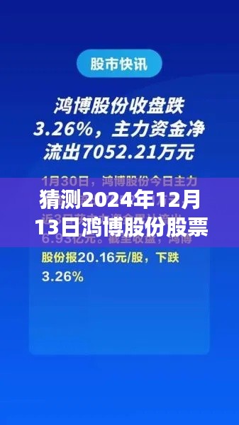 鸿博股份股票热门消息前瞻,预测2024年12月13日的行业影响与趋势