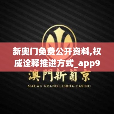 新奥门免费公开资料,权威诠释推进方式_app9.800