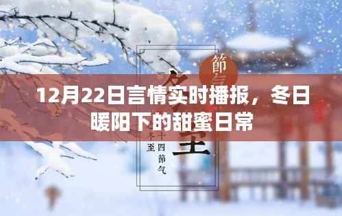 冬日暖阳下的甜蜜日常,12月22日言情实时播报