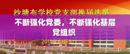 不断强化党委，不断强化基层党组织 